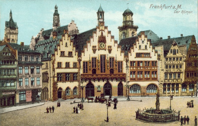 Romer, Frankfurt, Alemanha (fotografia a cores) de German Photographer