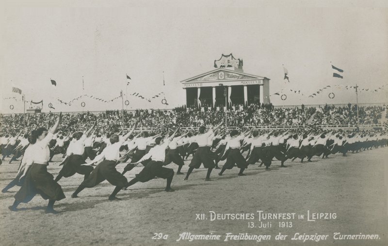 Vigésimo festival alemão de ginástica, Leipzig de German Photographer