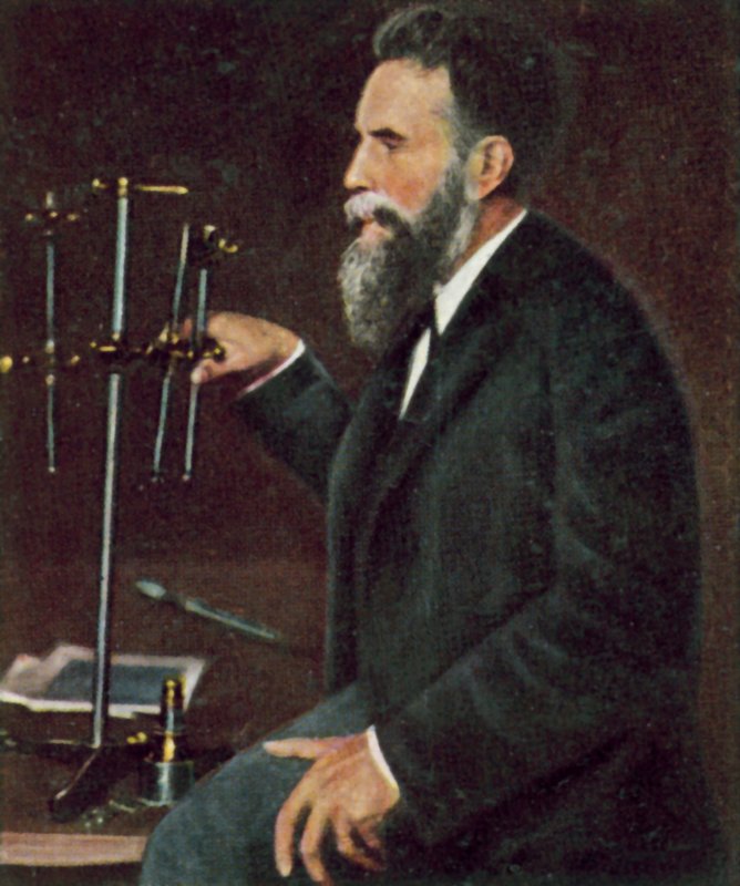 Wilhelm Roentgen, físico alemão (fotografia a cores) de German Photographer