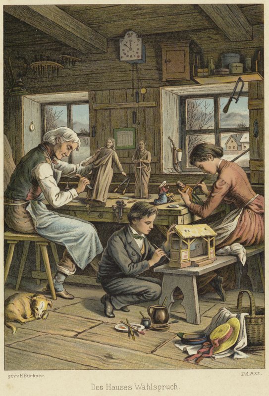 Uma oficina de artesãos de German School