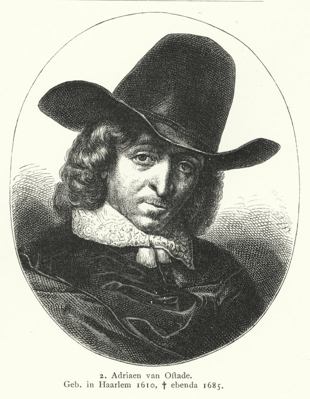 Adriaen van Ostade, pintor da Idade de Ouro holandesa (gravura) de German School