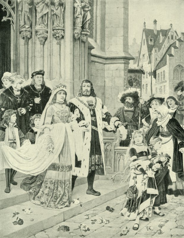 Casamento de Albrecht Durers (gravura) de German School