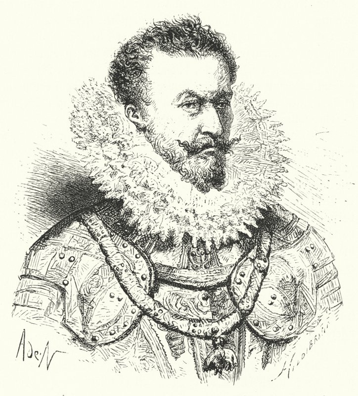 Alexander Farnese, Duque de Parma, Governador da Holanda espanhola (gravura) de German School