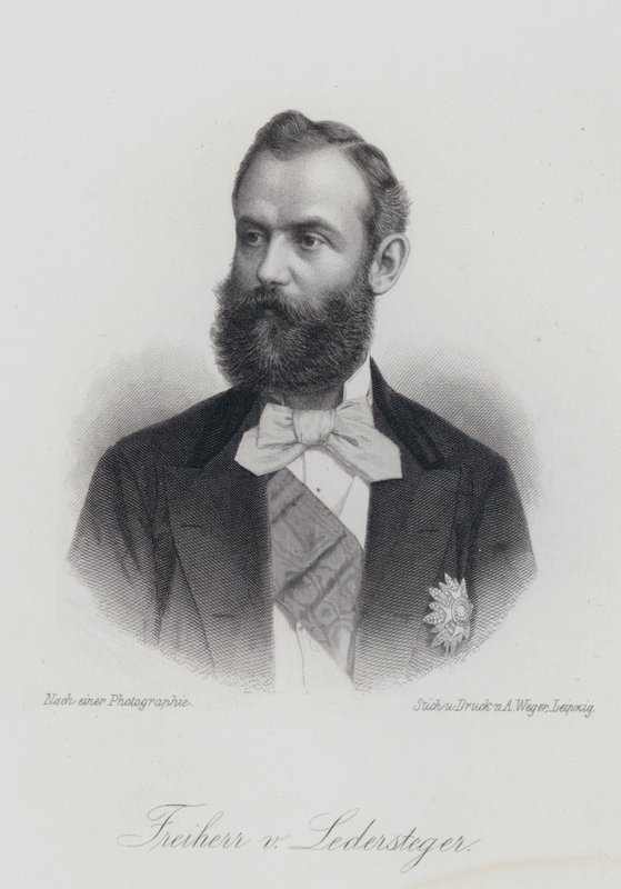 Alois Ledersteger, escritor austríaco (gravura) de German School