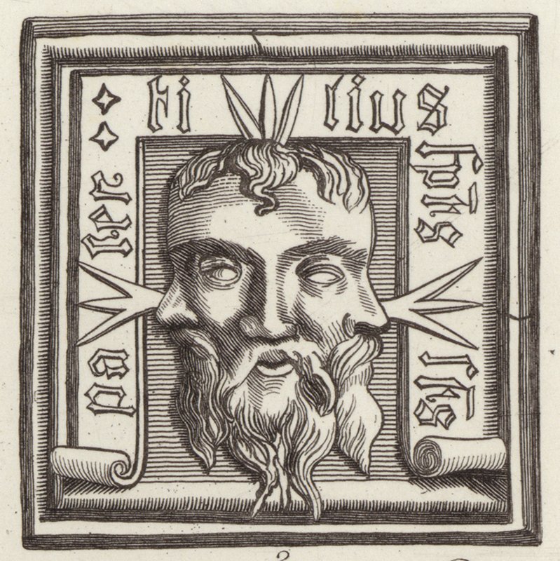 Amuleto. Ilustração para Bilder-Atlas (gravura) de German School