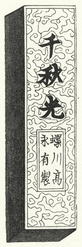 Caracteres chineses antigos (gravura) de German School