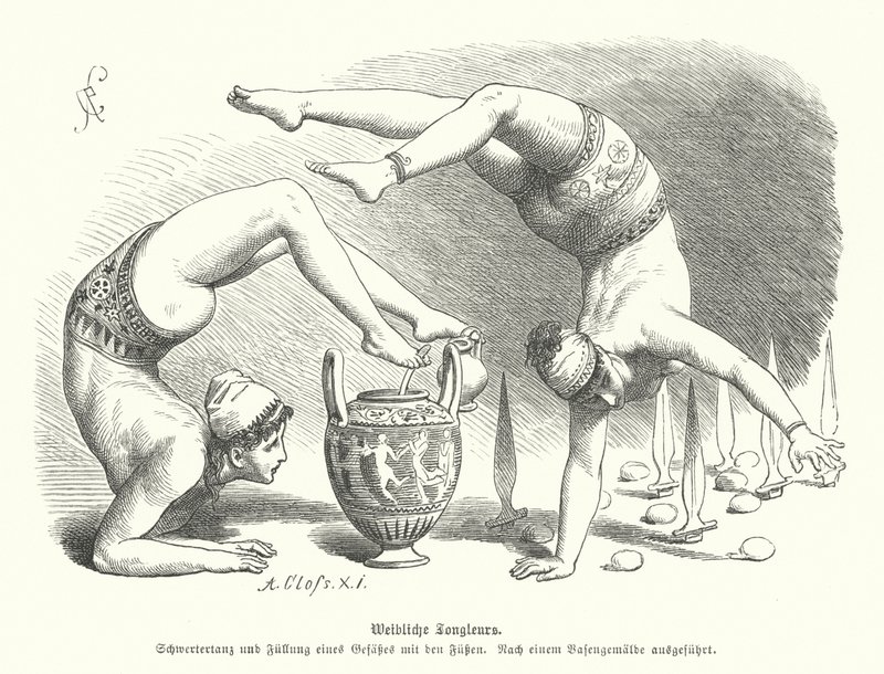 Antigas acrobatas gregas (gravação) de German School