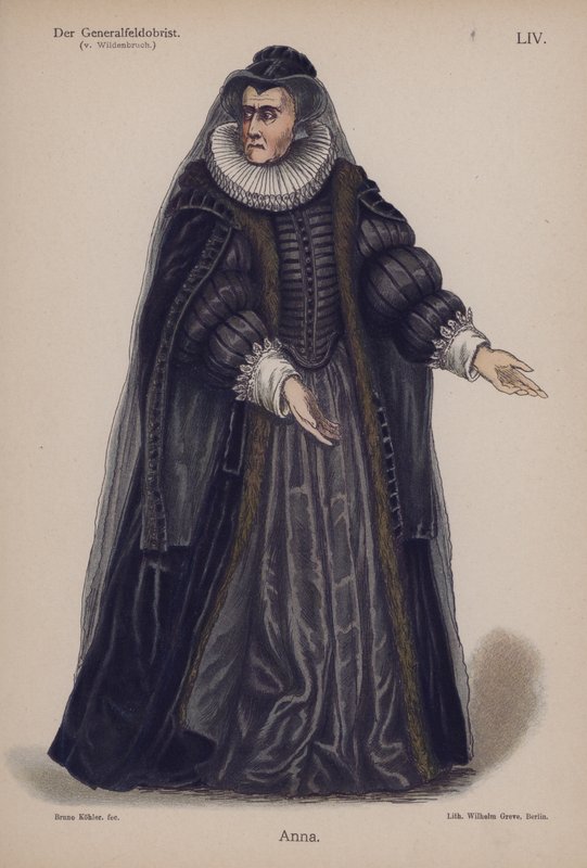 Anna, de Der Generalfeldoberst de Ernst von Wildenbruch (cor litho) de German School