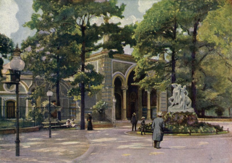 Antelope house, Berlin Zoological Garden, Alemanha (cor litho) de German School