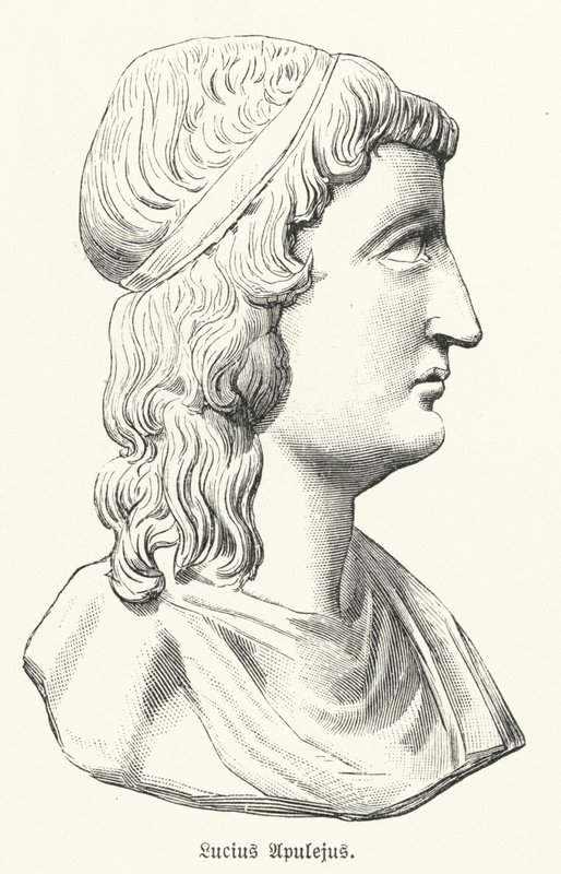 Apuleius, escritor romano, filósofo e retórico (litógrafo) de German School