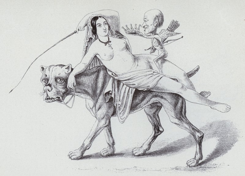 Ariadne on Bor (litho) de German School