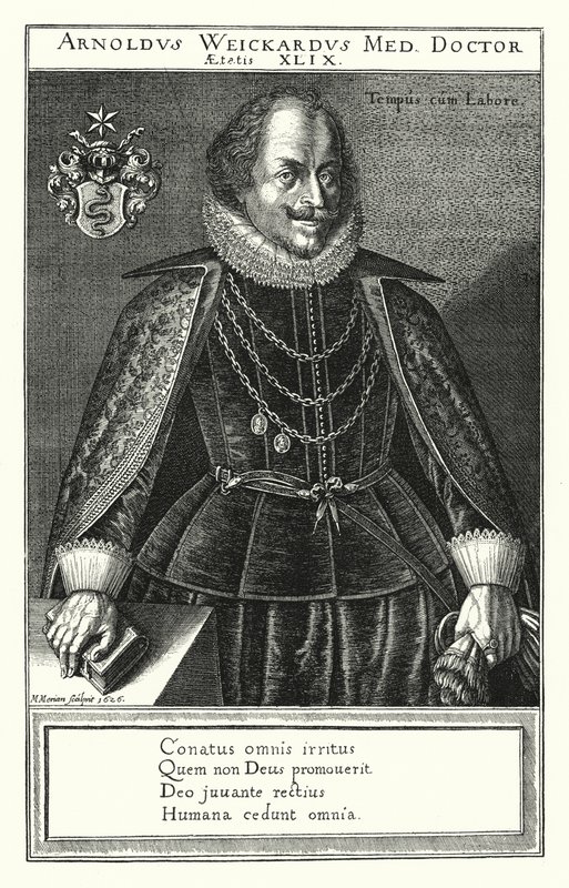 Arnold Weickard, médico alemão (gravura) de German School