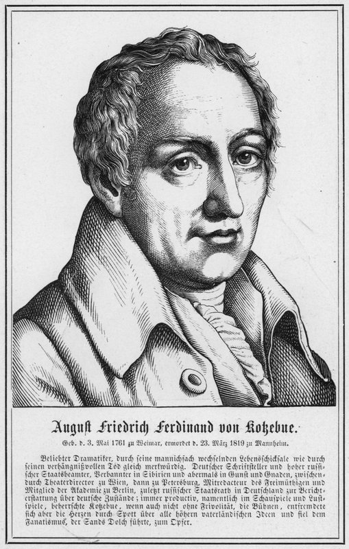 August Friedrich Ferdinand von Kokebue (gravura) de German School