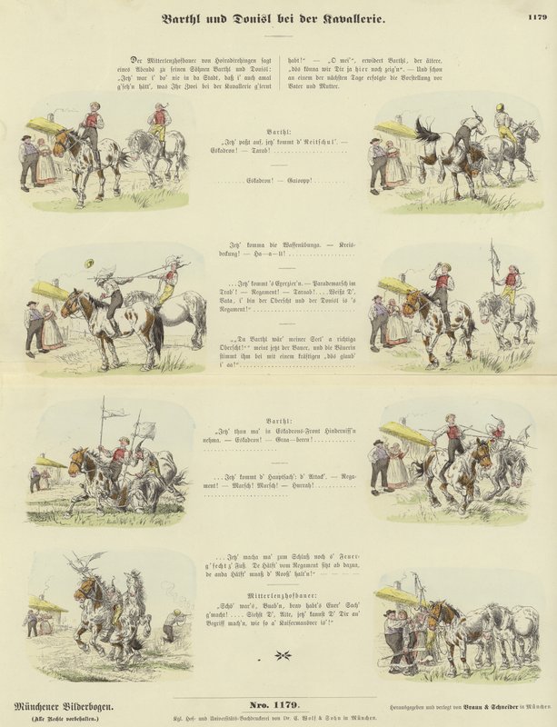 Barthl e Donisl na cavalaria de German School