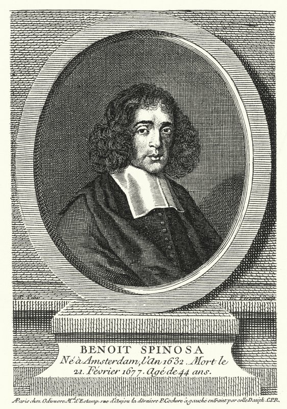 Baruch Spinoza, filósofo holandês (gravura) de German School