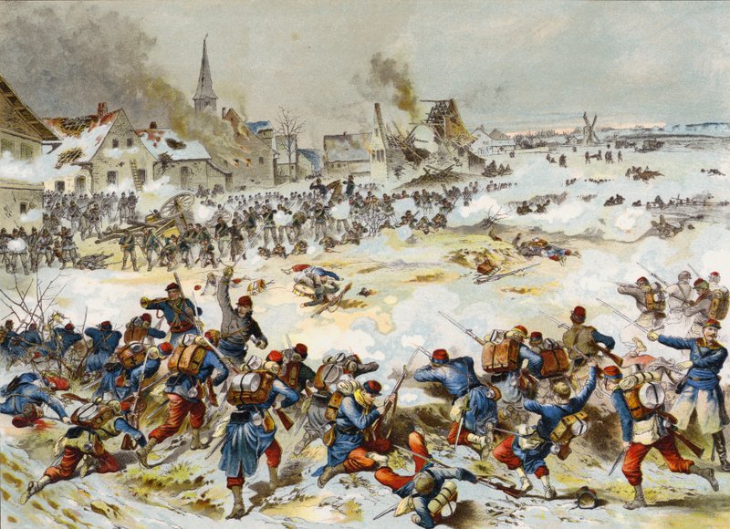 Batalha de Bapaume, guerra franco-prussiana, 3 de janeiro de 1870 de German School
