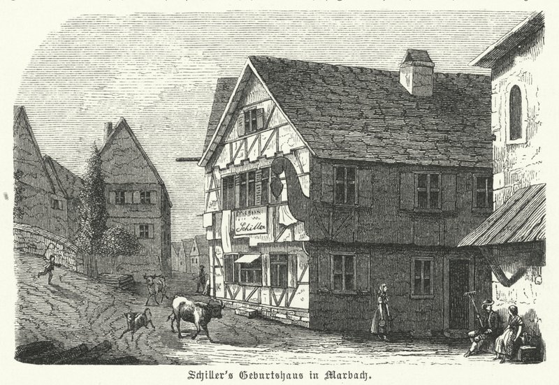 Local de nascimento do poeta e dramaturgo alemão Friedrich Schiller, Marbach am Neckar de German School