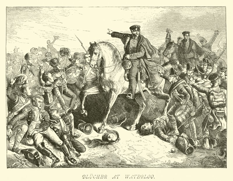 Blucher em Waterloo de German School