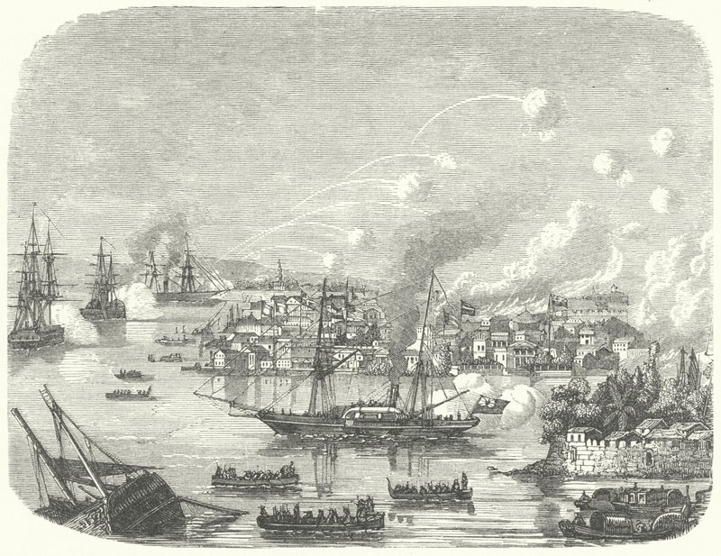 Bombardeamento de Cantão pelos britânicos, Segunda Guerra do Ópio de German School