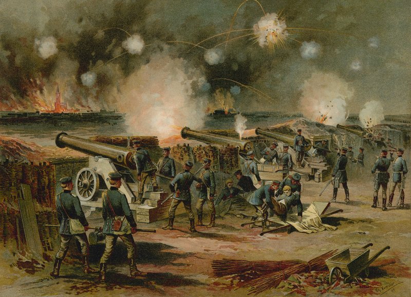 Bombardeio de Estrasburgo, Guerra Franco-Prussiana, 1870 de German School
