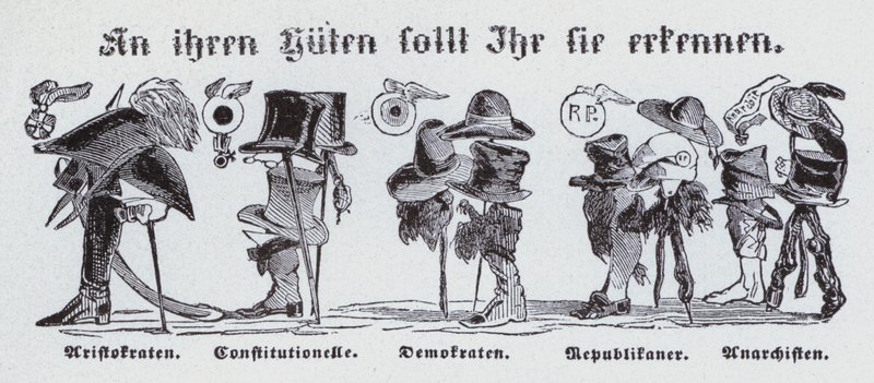 Pelos Seus Chapéus Você Deve Conhecê-los (litho) de German School