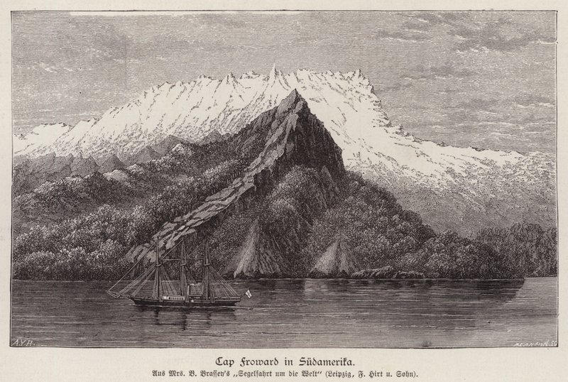 Cabo Froward, Chile (gravura) de German School