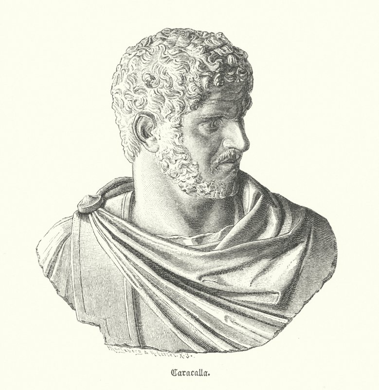Caracalla, Imperador Romano (gravura) de German School