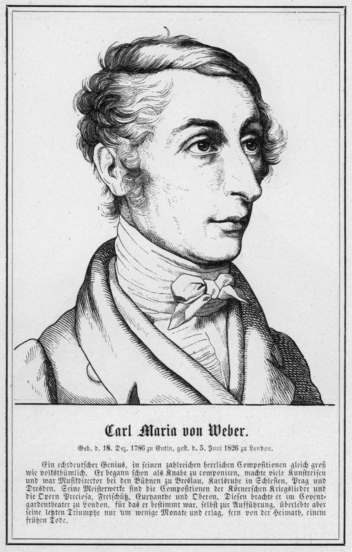 Carl Maria von Weber (gravura) de German School