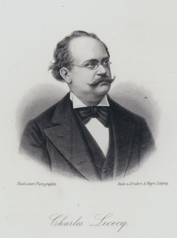 Charles Lecocq, compositor francês (gravura) de German School