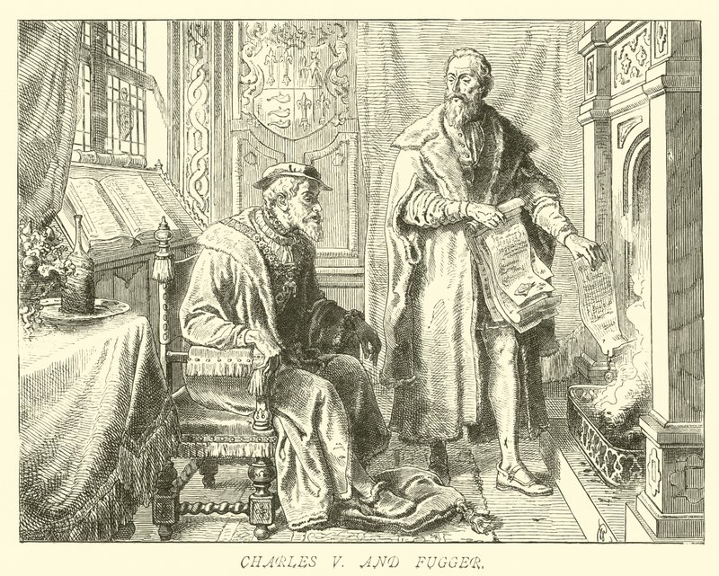 Charles V e Fugger de German School