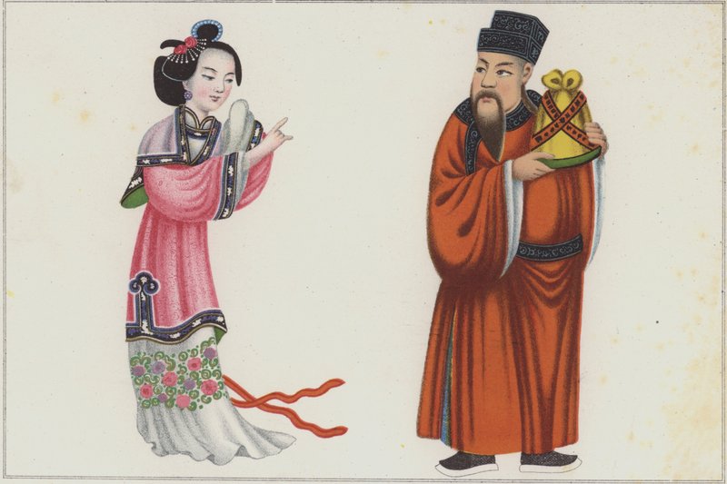 Pinturas chinesas (cor litho) de German School