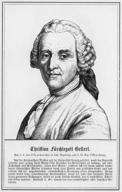 Christian Furchtegott Gellert (gravura) de German School