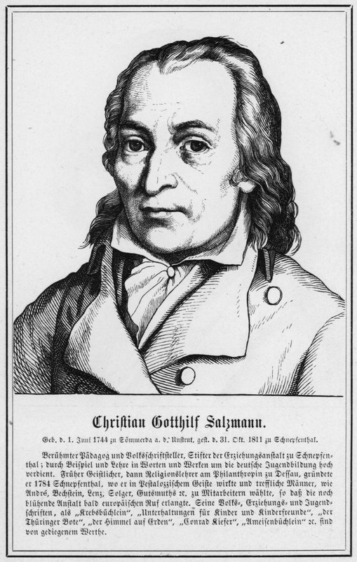 Christian Gotthilf Salzmann (gravura) de German School