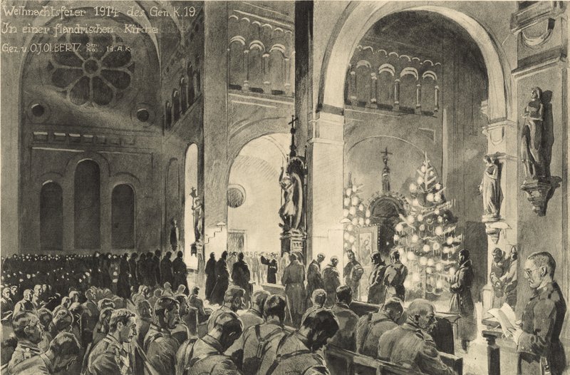 Celebrações de Natal na igreja Flandres de German School