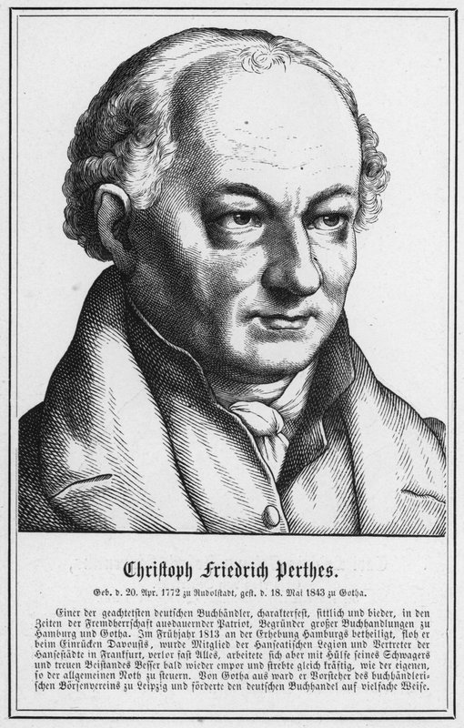 Christoph Friedrich Perthes (gravura) de German School