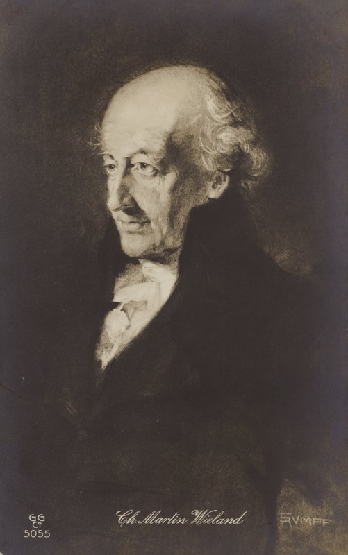 Christoph Martin Wieland (1733-1813), poeta, escritor e tradutor alemão (litografia) de German School