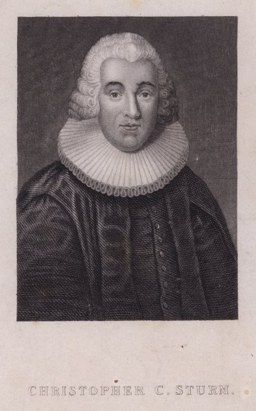 Christopher Christian Sturm, teólogo alemão (gravura) de German School