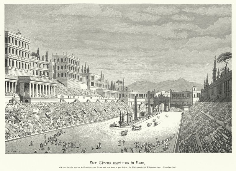 Circus Maximus, Roma (gravura) de German School