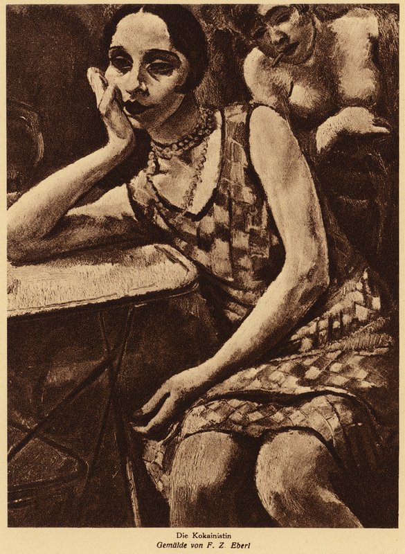 Viciado em cocaína (litho) de German School