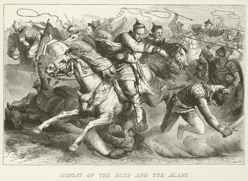 Combate dos hunos e dos alanos de German School
