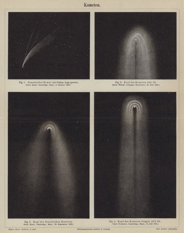 Cometas (gravura) de German School