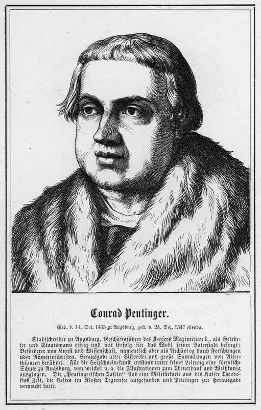 Conrad Peutinger (gravura) de German School