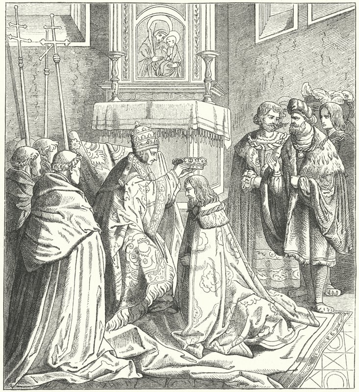 Coroação do Santo Imperador Romano Frederico III de German School