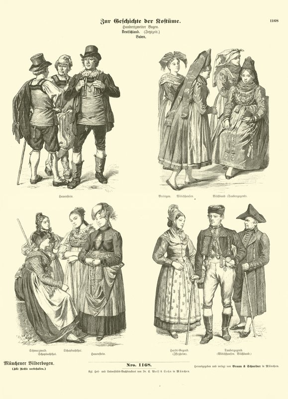 Fantasias de Baden, Alemanha, século XIX de German School