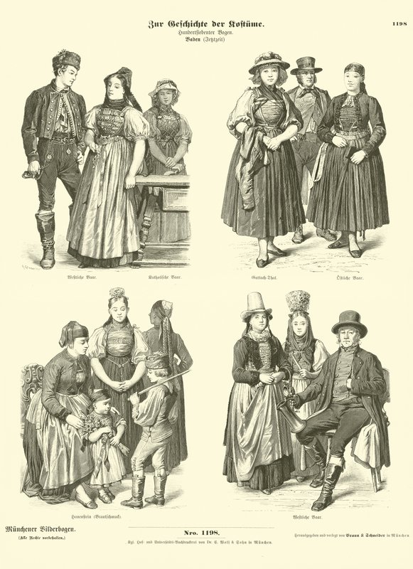 Fantasias de Baden, Alemanha, século XIX de German School