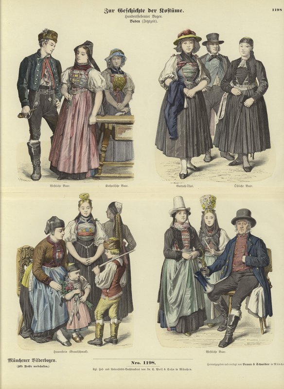 Fantasias de Baden, Alemanha, século XIX de German School