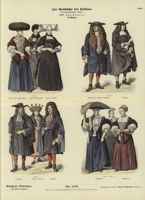 Trajes de Estrasburgo, do século 17 de German School