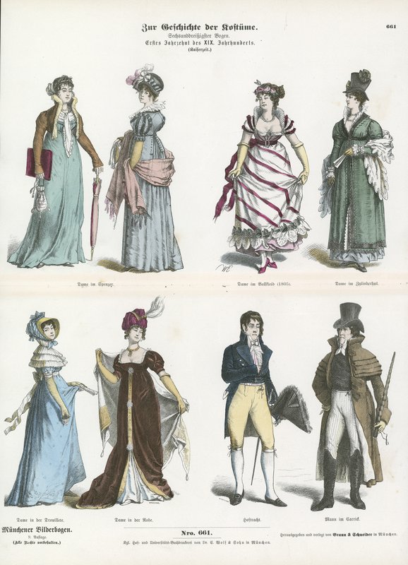 Fantasias dos anos 1800 de German School