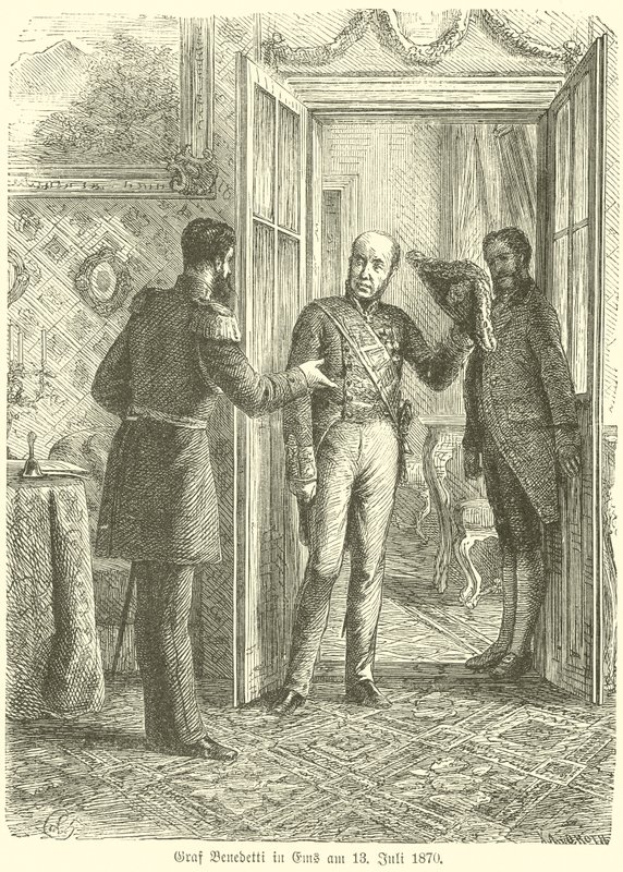 Conde Benedetti em Ems, 13 de julho de 1870 de German School