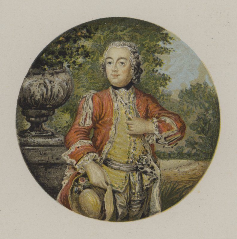Príncipe herdeiro Frederick da Prússia (cor litho) de German School